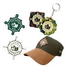 Combo Adesivo + Chaveiro + Imã + Boné Verde