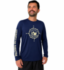 Camiseta Proteção UV 50+ Viajantes da Canastra / Masculina Azul / off white