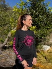 Camiseta Proteção UV 50+ | Viajantes APP | Feminina | Preto