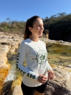 Camiseta Proteção UV 50+ | Viajantes APP| Feminina | Branco