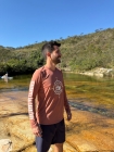 Camiseta Proteção UV 50+ | Masculina | Viajantes da Canastra | Marrom