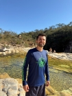 Camiseta Proteção UV 50+ | Masculina | Viajantes da Canastra | Azul marinho (silk verde)