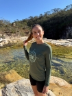 Camiseta Proteção UV 50+ | Viajantes da Canastra | Feminina | Verde Musgo