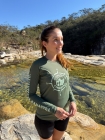 Camiseta Proteção UV 50+ | Viajantes da Canastra | Feminina | Verde Musgo
