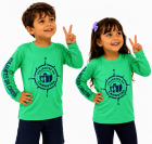 Camiseta Prote&ccedil;&atilde;o UV 50+ | Infantil Unissex | verde 